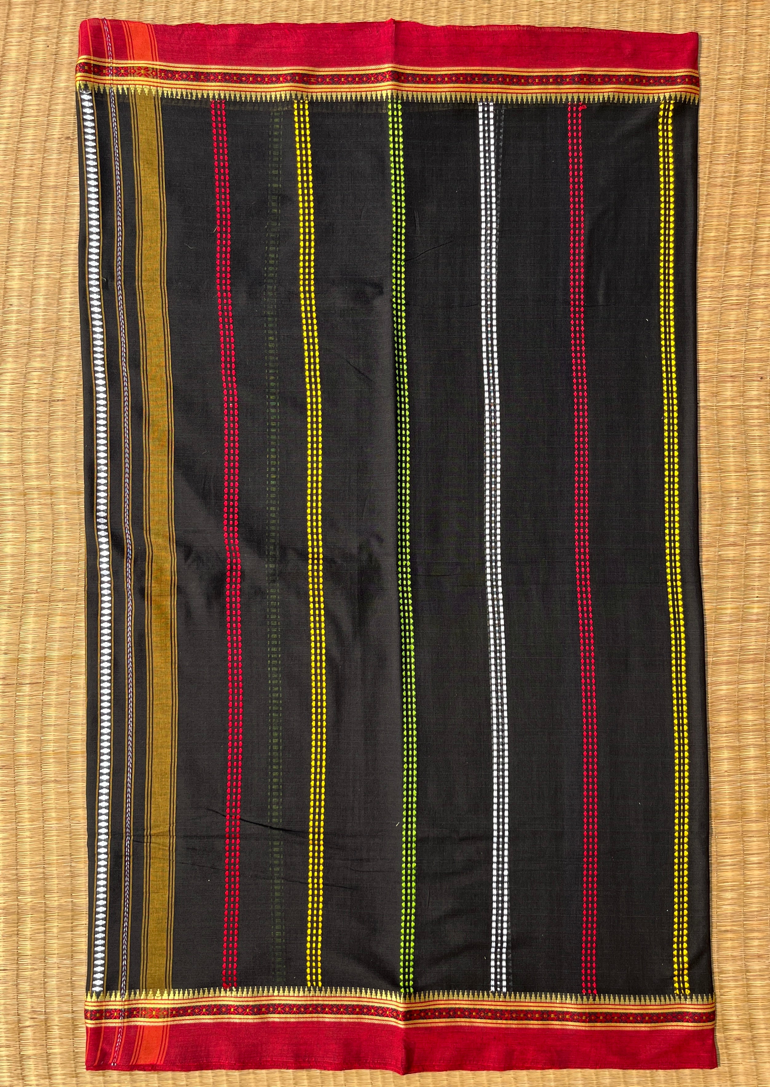 Extremely Soft Bengal Handloom Cotton Saree – Black